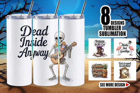 Tumbler Grumpy Gothic Summerween Quote Sublimation artnoy 