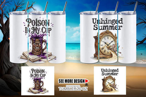 Tumbler Grumpy Gothic Summerween Quote Sublimation artnoy 