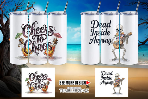 Tumbler Grumpy Gothic Summerween Quote Sublimation artnoy 