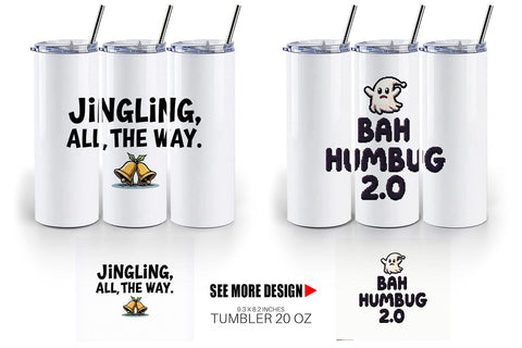 Tumbler Grumpy Greetings A Bah Humbug Quote Sublimation artnoy 
