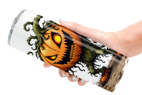 Tumbler Grumpy Jack o Lantern Sublimation artnoy 