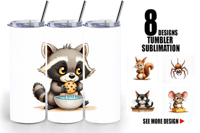 Tumbler Grumpy Kitchen Critters Sublimation artnoy 
