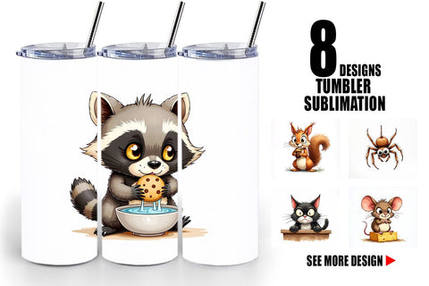 Tumbler Grumpy Kitchen Critters Sublimation artnoy 