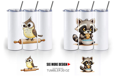 Tumbler Grumpy Kitchen Critters Sublimation artnoy 