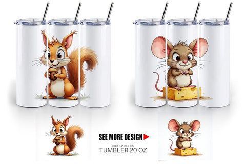 Tumbler Grumpy Kitchen Critters Sublimation artnoy 