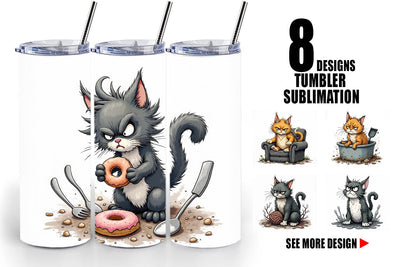 Tumbler Grumpy Kitty Sublimation artnoy 