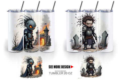 Tumbler Grumpy Knight Sublimation artnoy 