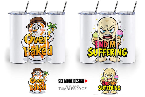 Tumbler Grumpy Melting Snowman Sarcastic Quotes Sublimation artnoy 