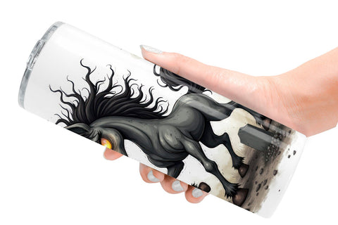 Tumbler Grumpy Phantom Horse Sublimation artnoy 