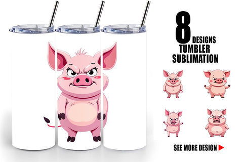 Tumbler Grumpy Pig Sublimation artnoy 