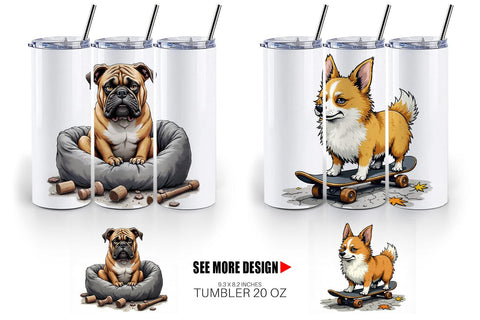 Tumbler Grumpy Pooch Sublimation artnoy 