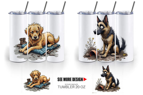 Tumbler Grumpy Pooch Sublimation artnoy 