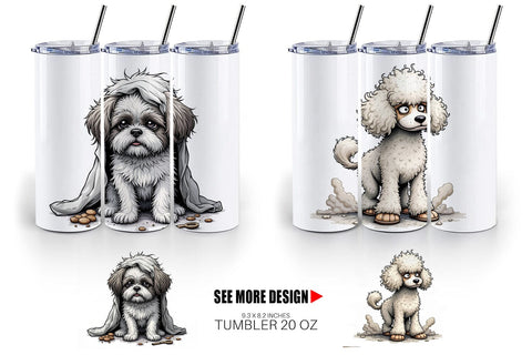 Tumbler Grumpy Pooch Sublimation artnoy 