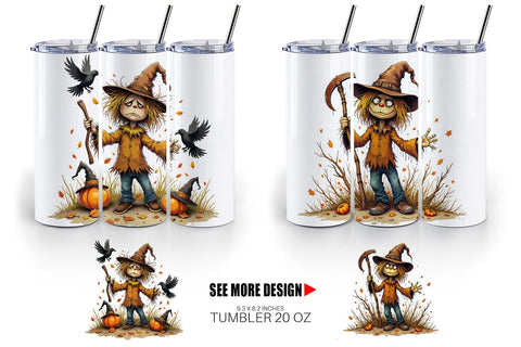 Tumbler Grumpy Scarecrow Sublimation artnoy 