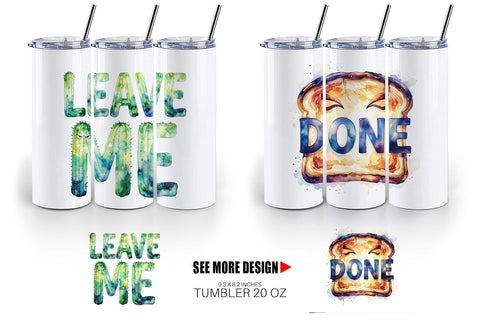 Tumbler Grumpy Sleepy Affirmations Sublimation artnoy 