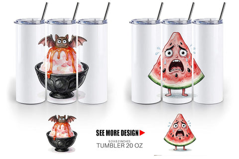 Tumbler Grumpy Summerween Luau Treats Sublimation artnoy 