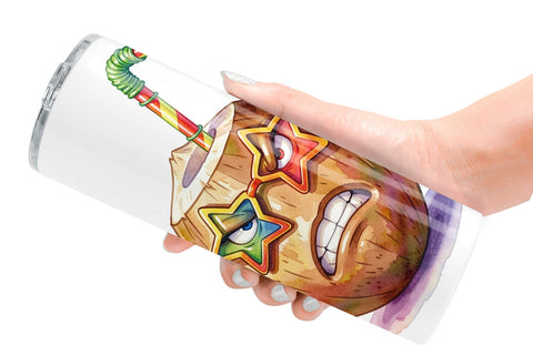 Tumbler Grumpy Summerween Luau Treats Sublimation artnoy 