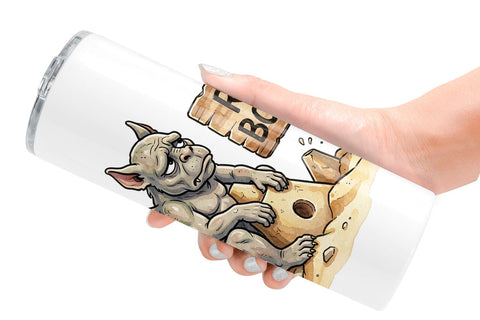 Tumbler Grumpy Summerween Monster Watercolor Sublimation artnoy 