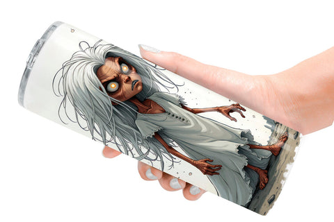 Tumbler Grumpy White Lady Sublimation artnoy 