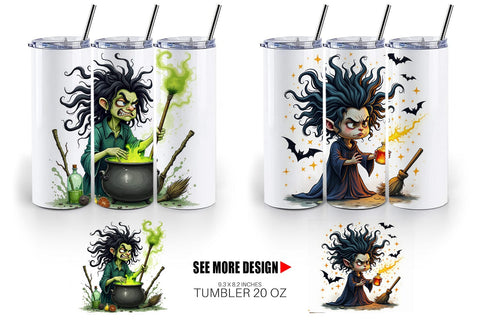 Tumbler Grumpy Witch Sublimation artnoy 