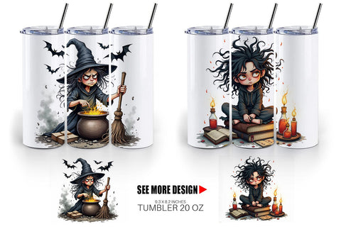 Tumbler Grumpy Witch Sublimation artnoy 