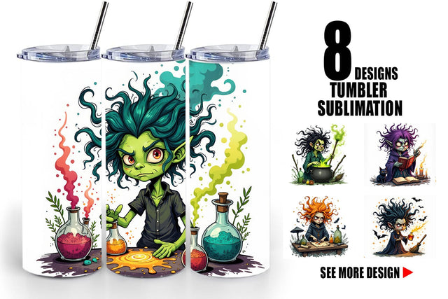Tumbler Grumpy Witch Sublimation artnoy 