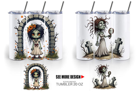 Tumbler Grumpy Zombie Couple Sublimation artnoy 
