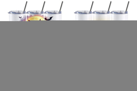 Tumbler Halloween Cat Glow Sublimation artnoy 