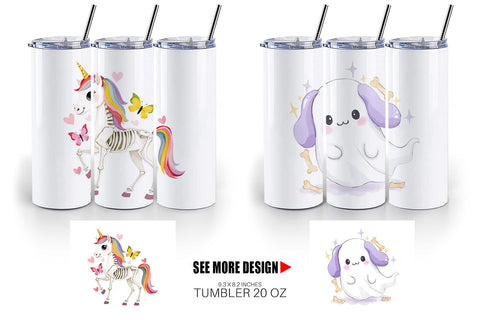 Tumbler Halloween Characters Sublimation artnoy 