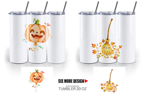 Tumbler Halloween Characters Sublimation artnoy 