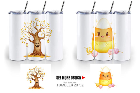Tumbler Halloween Characters Sublimation artnoy 