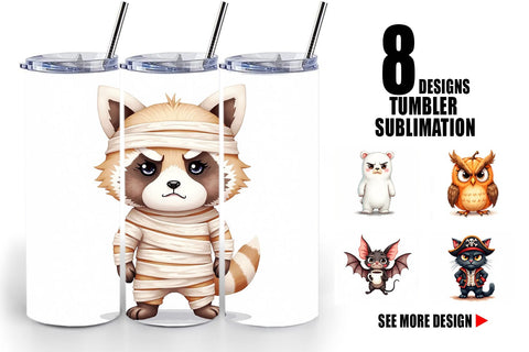 Tumbler Halloween Critters Sublimation artnoy 