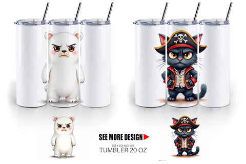 Tumbler Halloween Critters Sublimation artnoy 