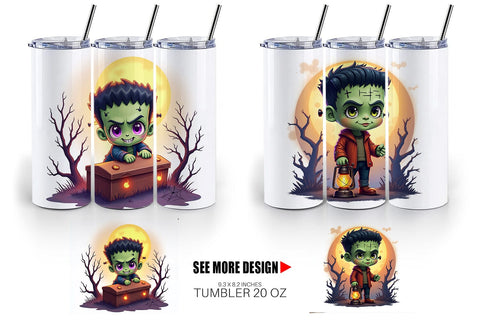 Tumbler Halloween Franky Bolt Sublimation artnoy 