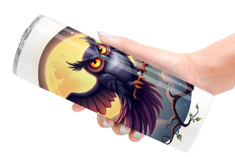 Tumbler Halloween Owl Whispers Sublimation artnoy 