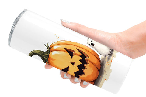 Tumbler Halloween Pumpkin Ghosts Sublimation artnoy 