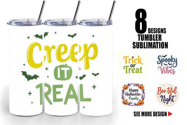 Tumbler Halloween Quotes Sublimation artnoy 
