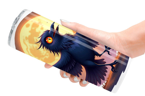Tumbler Halloween Raven Shadow Sublimation artnoy 