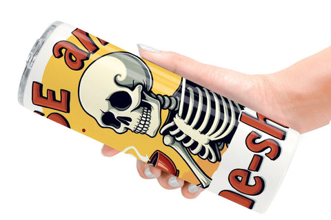 Tumbler Halloween Skeleton Coffee Sublimation artnoy 