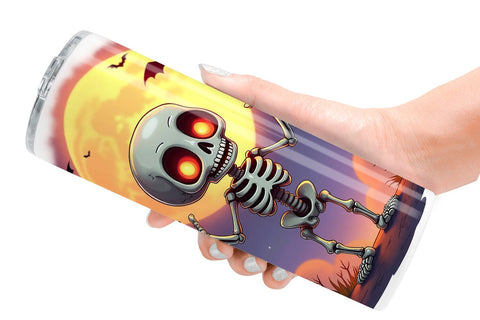 Tumbler Halloween Skeleton Dance Sublimation artnoy 