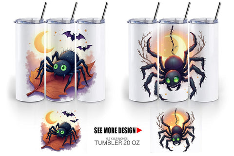Tumbler Halloween Spider Web Sublimation artnoy 