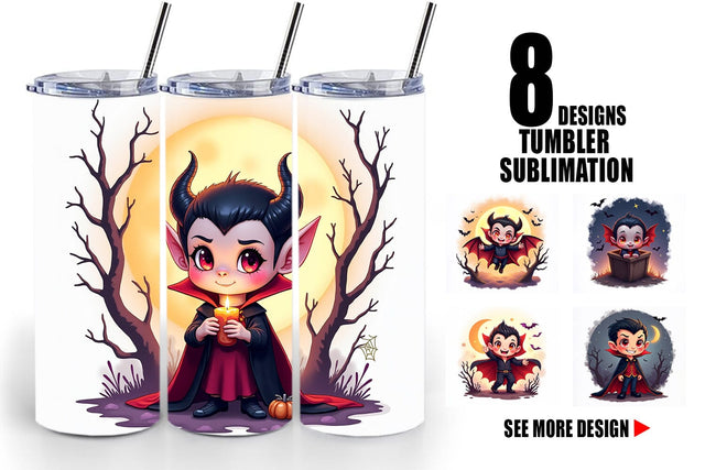 Tumbler Halloween Vampire Bite Sublimation artnoy 