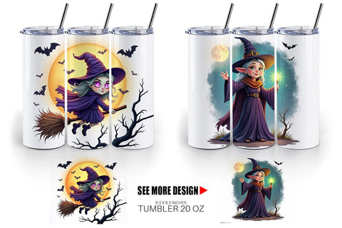 Tumbler Halloween Witch Spell Sublimation artnoy 