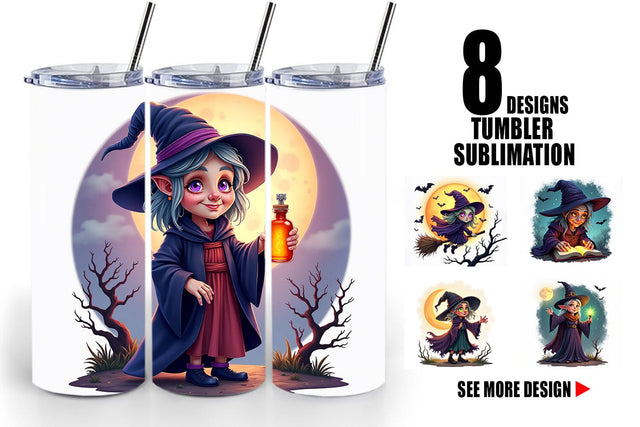 Tumbler Halloween Witch Spell Sublimation artnoy 