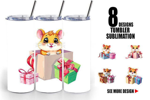 Tumbler Hamster Gift Sublimation artnoy 
