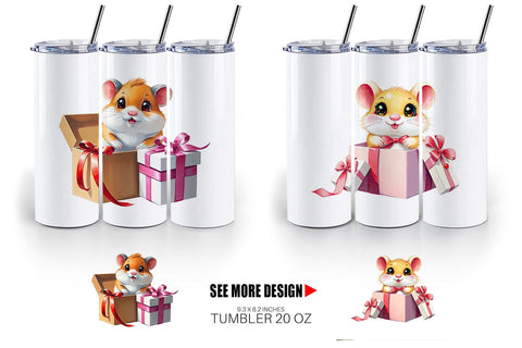 Tumbler Hamster Gift Sublimation artnoy 