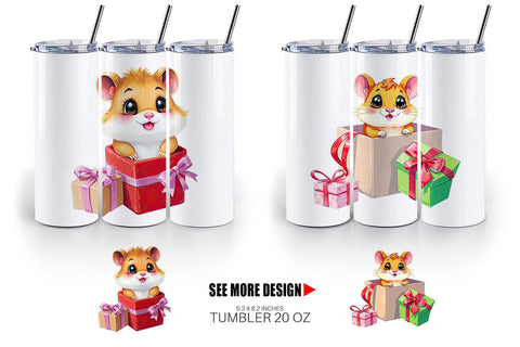 Tumbler Hamster Gift Sublimation artnoy 