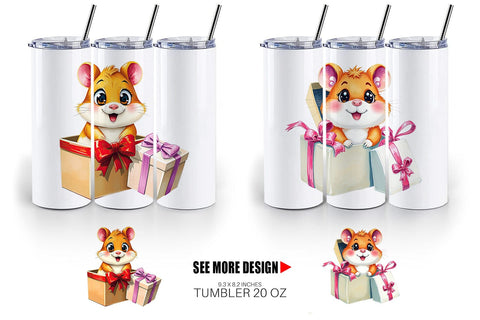 Tumbler Hamster Gift Sublimation artnoy 