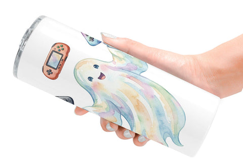 Tumbler Handheld Console Gamer Ghost Sublimation artnoy 
