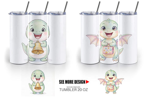 Tumbler Happy First Day School Dino Sublimation artnoy 
